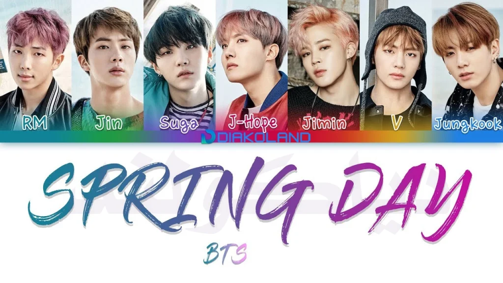 متن و ترجمه آهنگ Spring Day از BTS