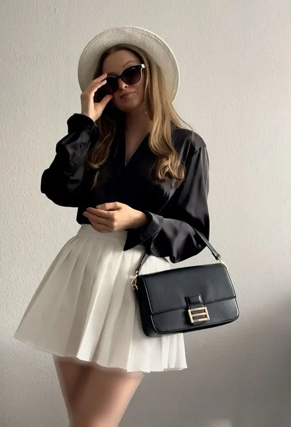 Style idea with a white skirt 22
