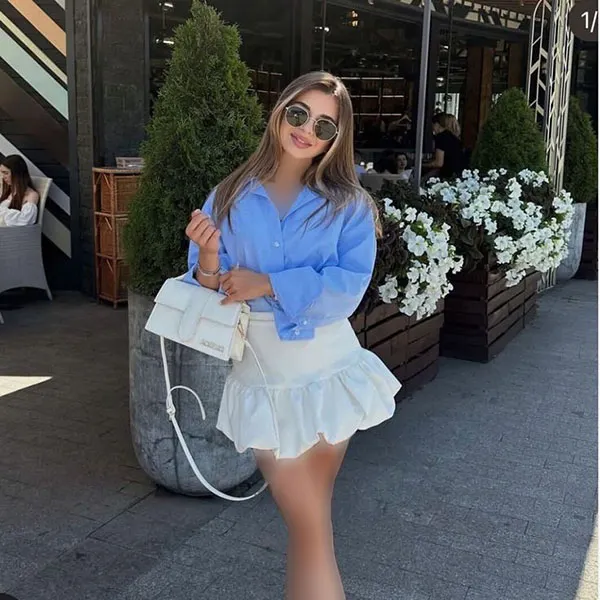 Style idea with a white skirt 25
