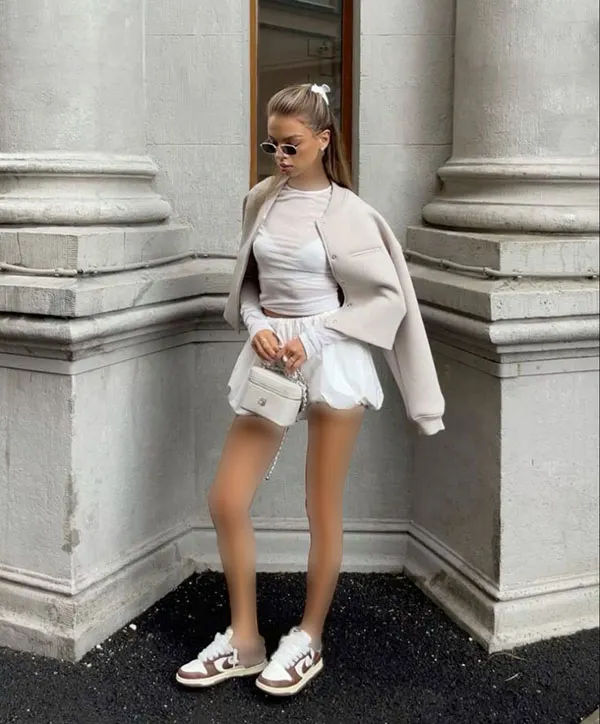 Style idea with a white skirt 31