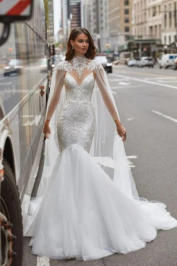 لباس عروس اروپایی جدید 2025 | از تور تا برشهای تمیز، لطیف و بینهایت شیک! 24 New European wedding dress 22