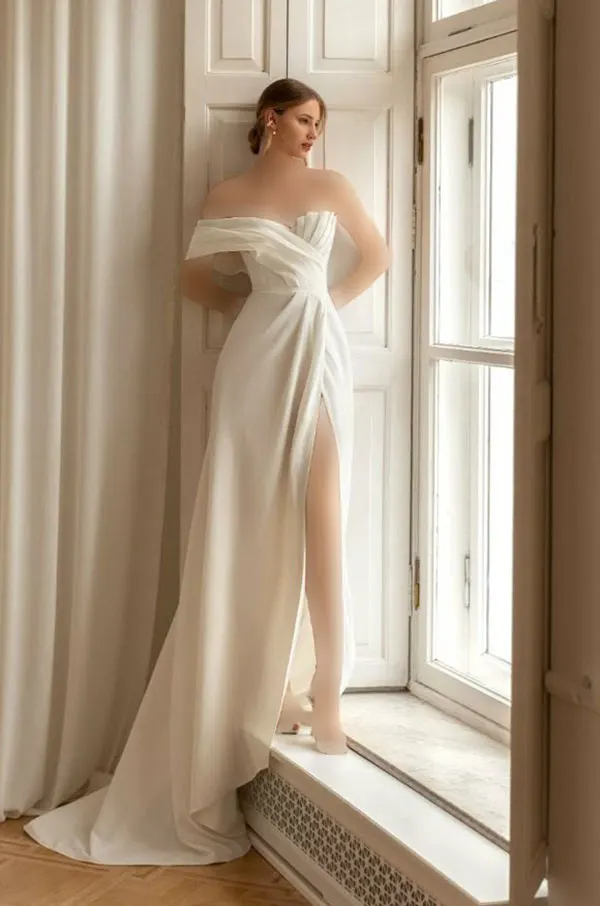 لباس عروس اروپایی جدید 2025 | از تور تا برشهای تمیز، لطیف و بینهایت شیک! 7 New European wedding dress 6