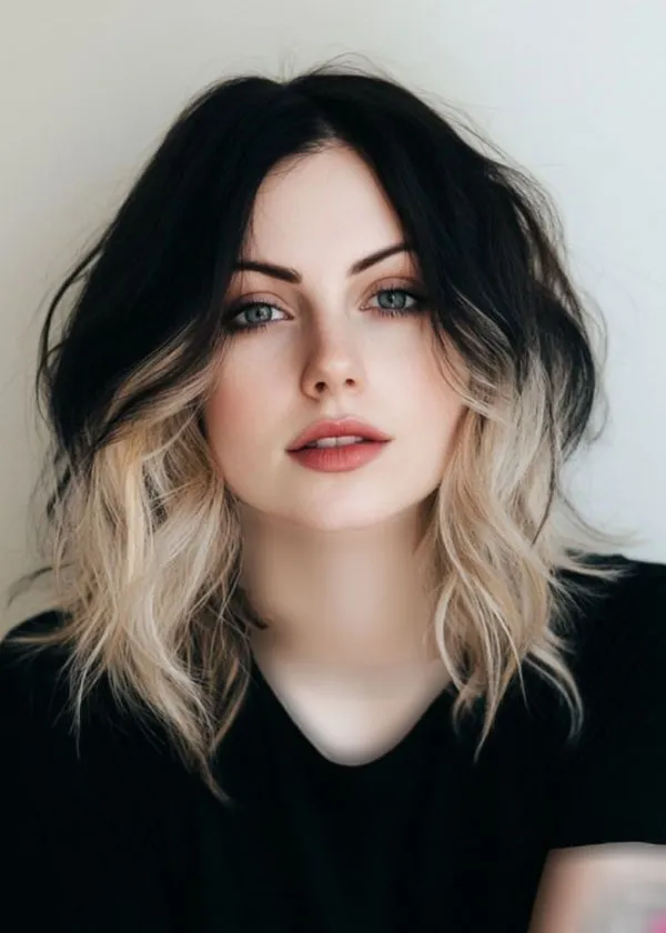 Black and blonde hair color 11
