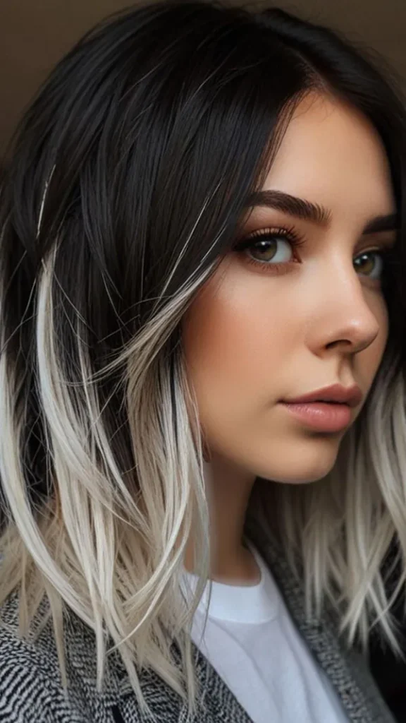 Black and blonde hair color 14