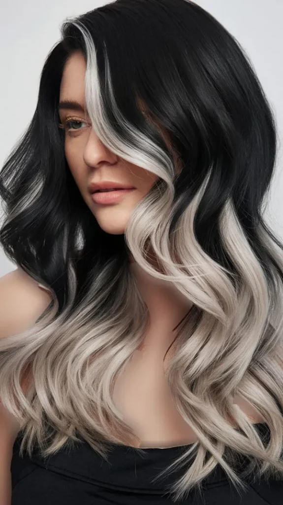 Black and blonde hair color 17
