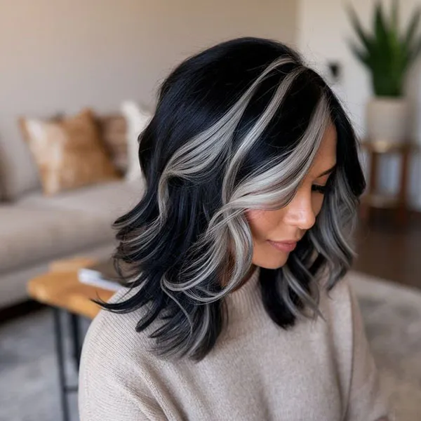 Black and blonde hair color 18