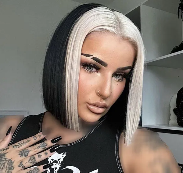 Black and blonde hair color 25