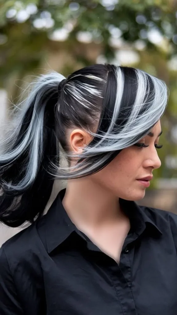 Black and blonde hair color 29