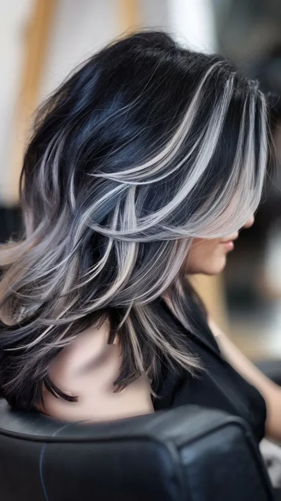 Black and blonde hair color 3