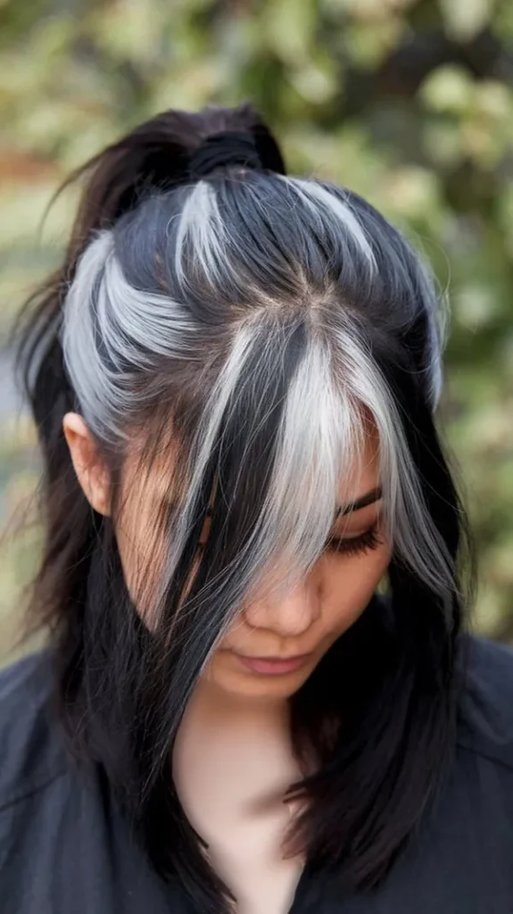 Black and blonde hair color 4