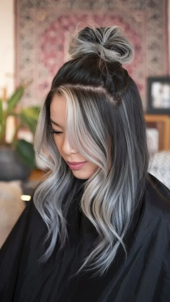 Black and blonde hair color 8