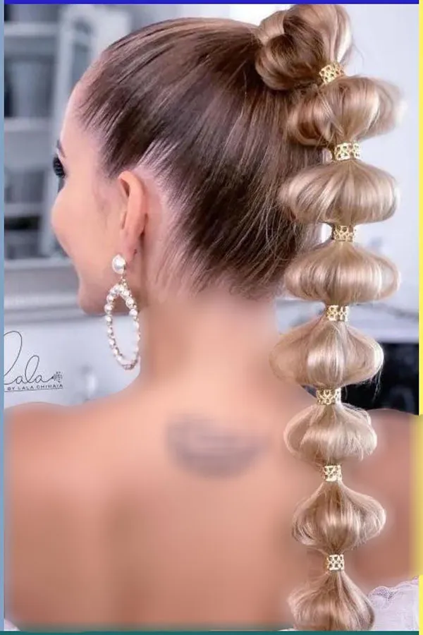 Bubble hair texture 10