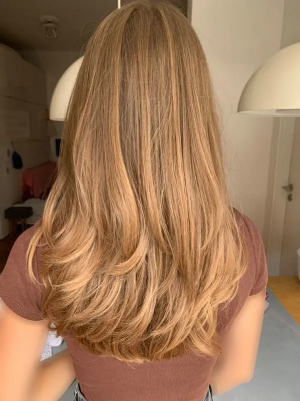 34 مدل رنگ مو قهوه ای کاراملی زنانه رو امتحان کردی یا هنوز منتظری؟ ✨ 5 Caramel brown hair color 2