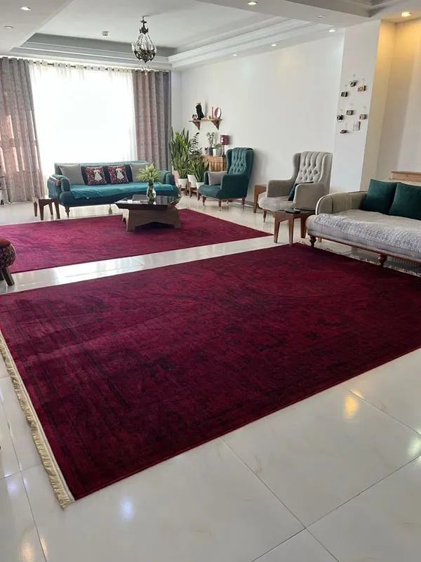 Carpet arrangement in a large living room 18