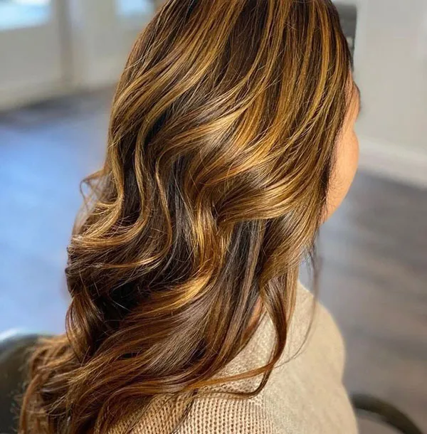 Chocolate gold hair color 16