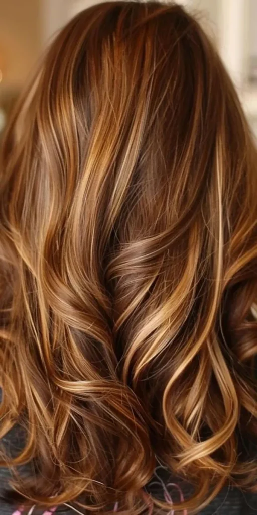 Chocolate gold hair color 17