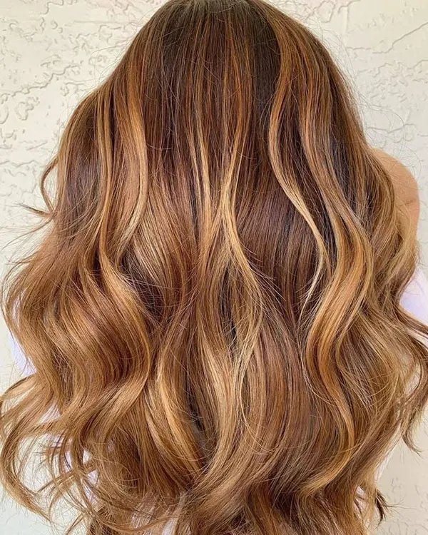 Chocolate gold hair color 3