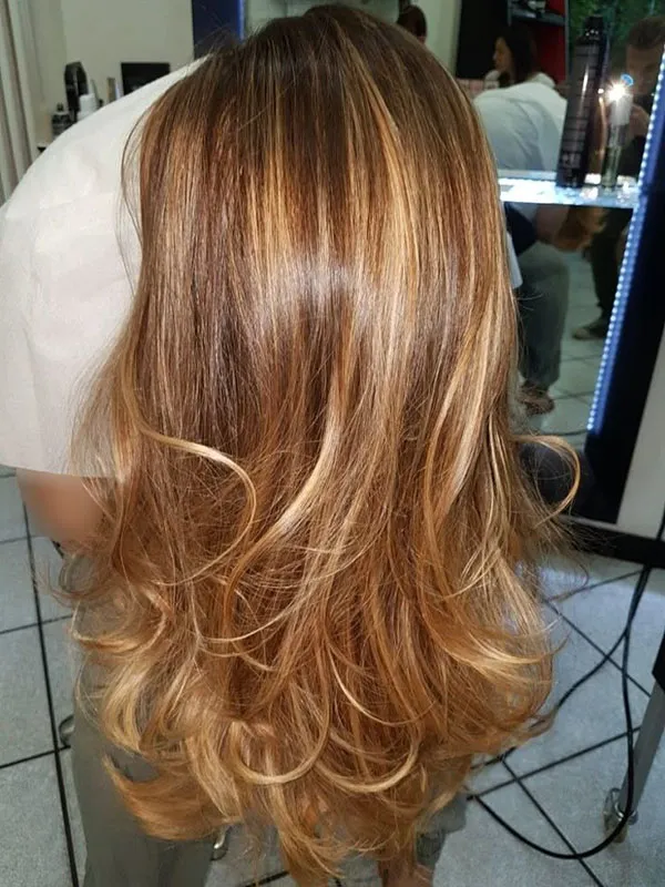 Chocolate gold hair color 30