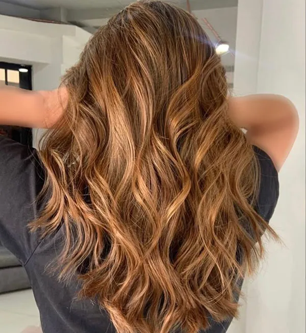 Chocolate gold hair color 5