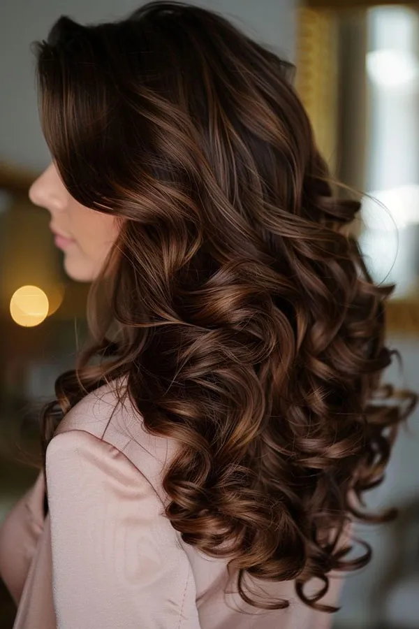 Chocolate hair color combination 26