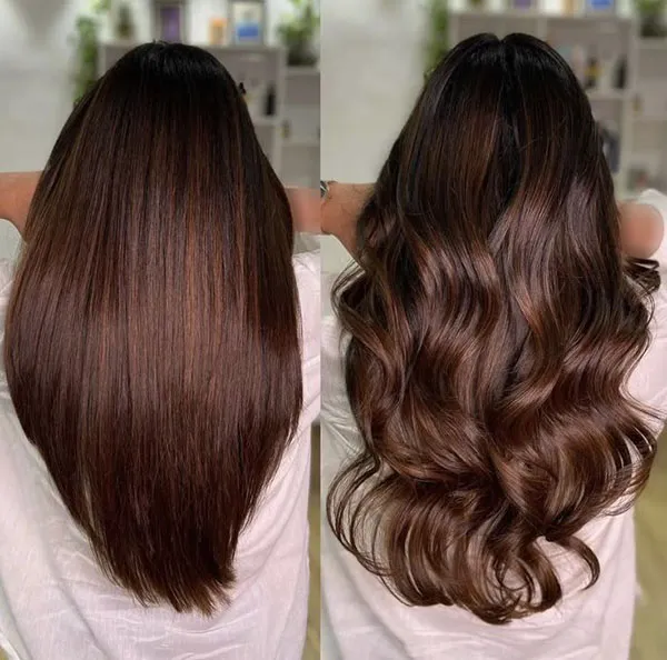 Chocolate hair color combination 5