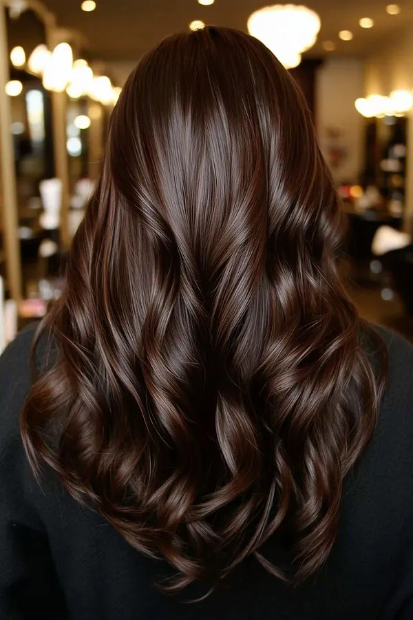 Chocolate hair color combination 6