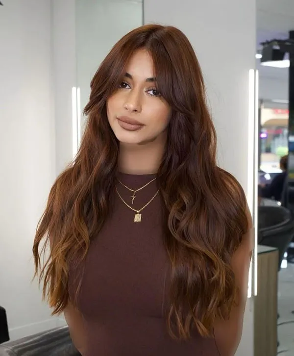 Chocolate hair color combination 7