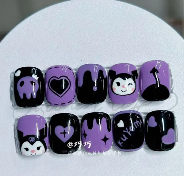 Chrome and Melody Nail Design 7