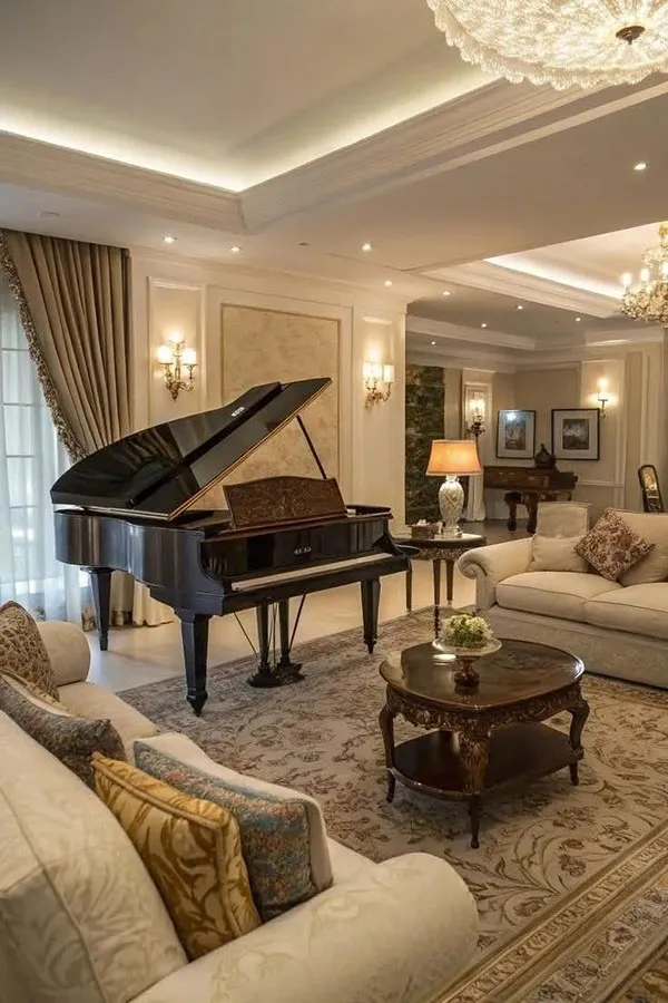 جدیدترین دیزاین خانه به سبک کلاسیک؛ ترکیبی از اصالت و شکوه در 2025! 25 Classic style home design 23