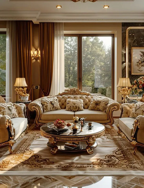 جدیدترین دیزاین خانه به سبک کلاسیک؛ ترکیبی از اصالت و شکوه در 2025! 11 Classic style home design 9