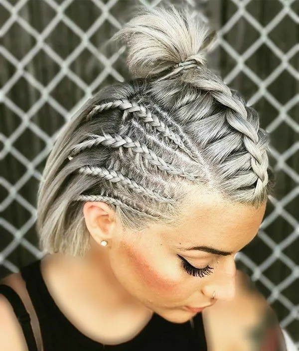 بافت رنگی مو کوتاه جدید دخترانه | 30 ایده جذاب برای تغییر استایل فوری و پرانرژی! 21 Color texture of short hair 19