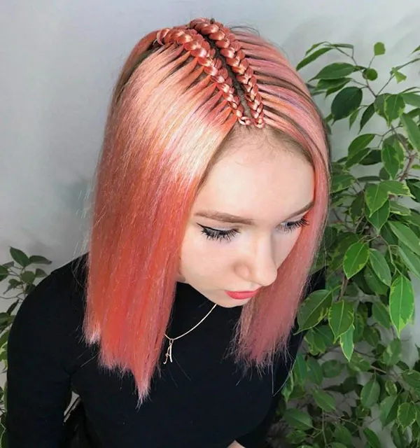 بافت رنگی مو کوتاه جدید دخترانه | 30 ایده جذاب برای تغییر استایل فوری و پرانرژی! 6 Color texture of short hair 3