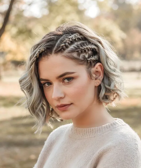 بافت رنگی مو کوتاه جدید دخترانه | 30 ایده جذاب برای تغییر استایل فوری و پرانرژی! 8 Color texture of short hair 4