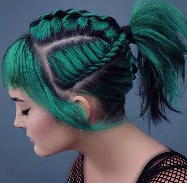 بافت رنگی مو کوتاه جدید دخترانه | 30 ایده جذاب برای تغییر استایل فوری و پرانرژی! 10 Color texture of short hair 7