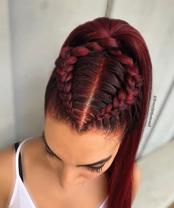Comfortable two sided frontal hair weave 23