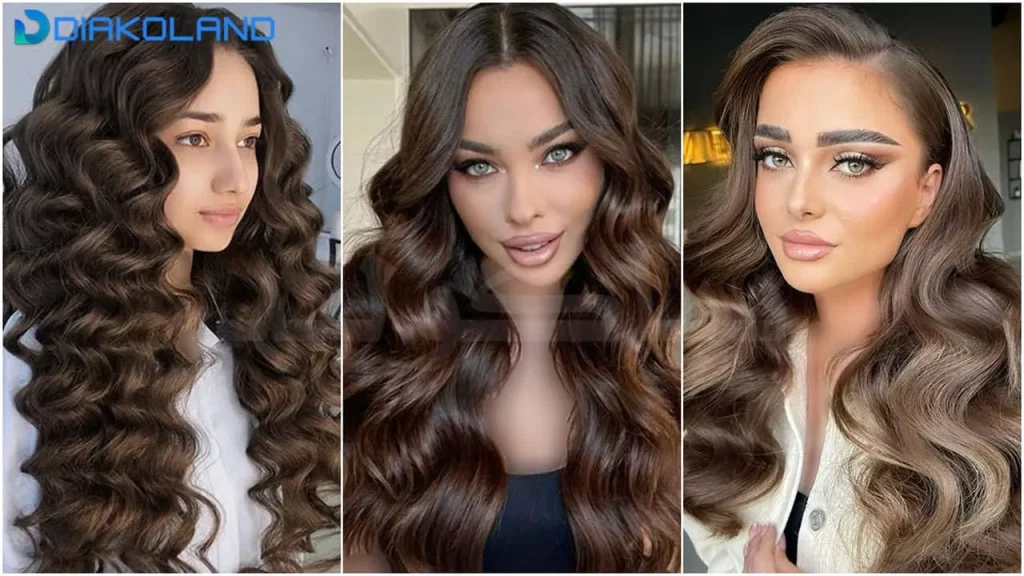 مدل مو فر درشت باز مجلسی زنانه