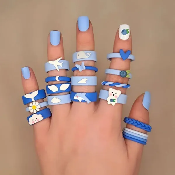 Cute Clay Bell Ring 1