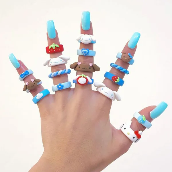 Cute Clay Bell Ring 28