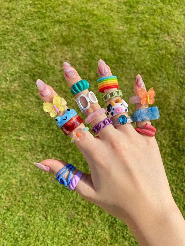 Cute Clay Bell Ring 5