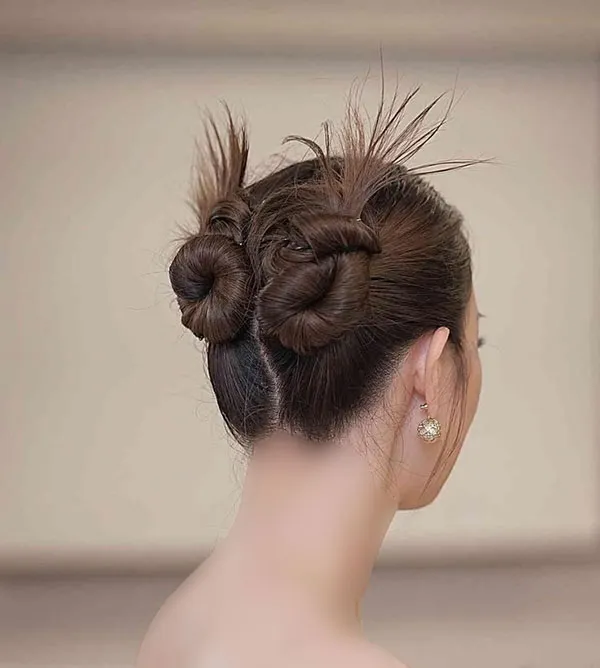 Double tomato hairstyle for girls 12
