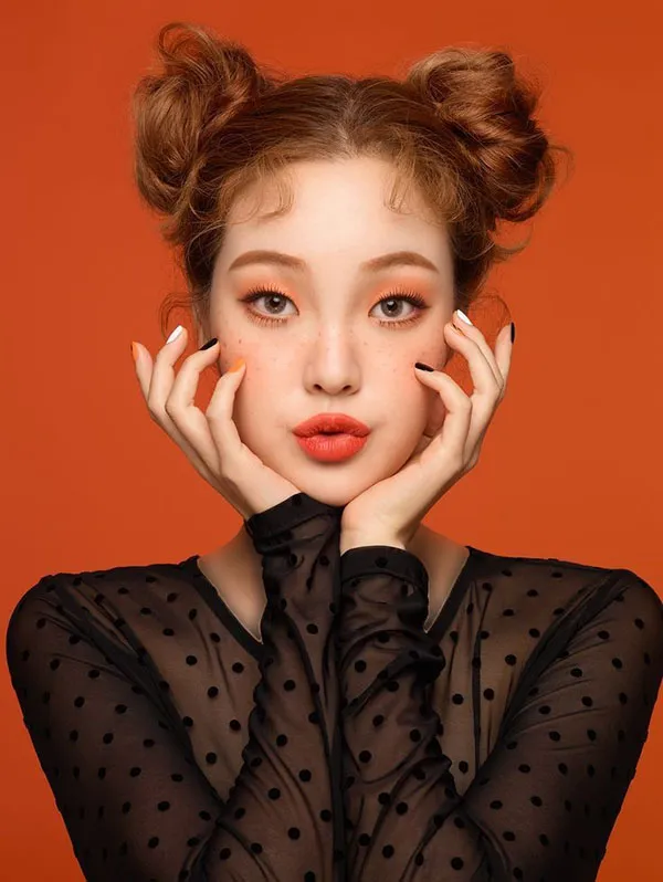Double tomato hairstyle for girls 2