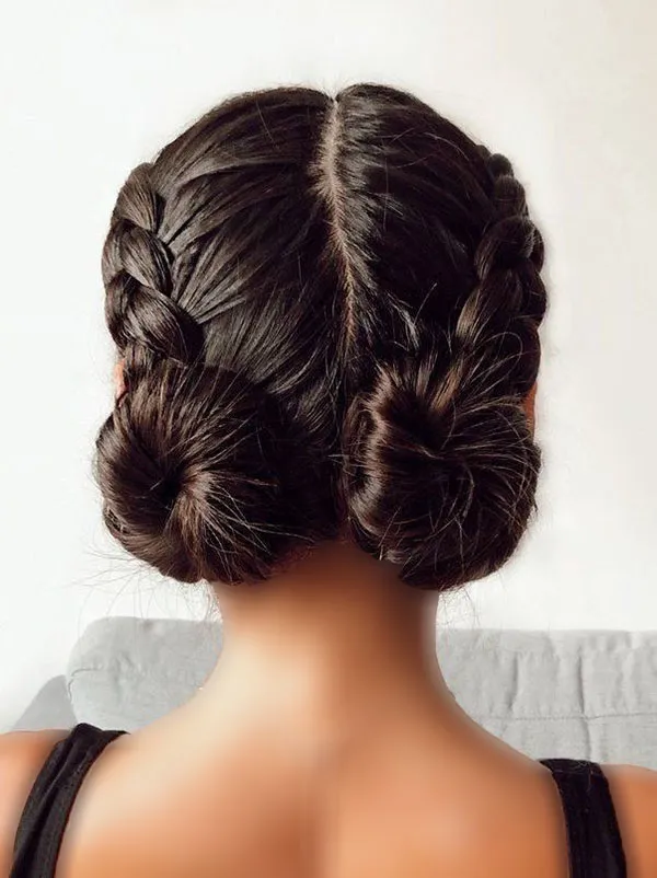 Double tomato hairstyle for girls 31