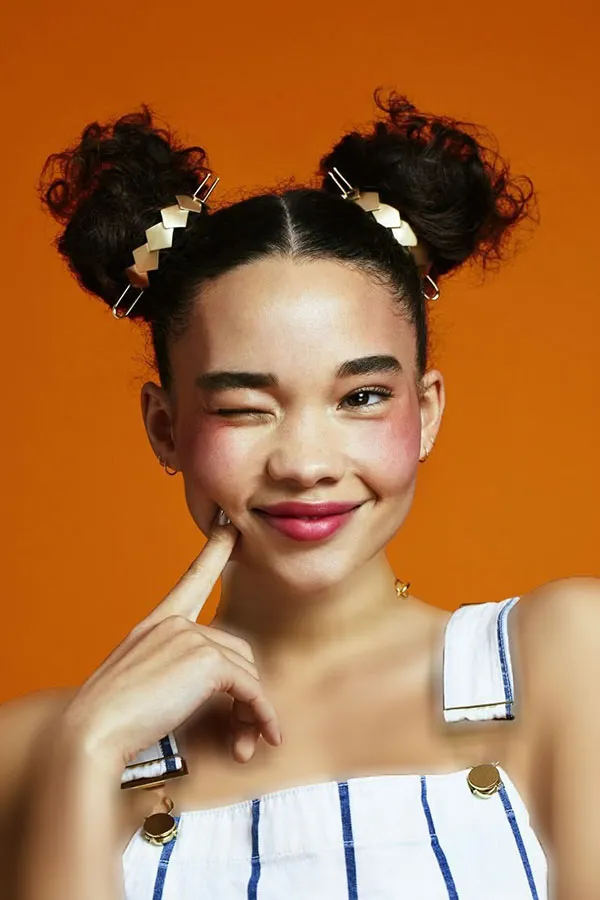 Double tomato hairstyle for girls 7