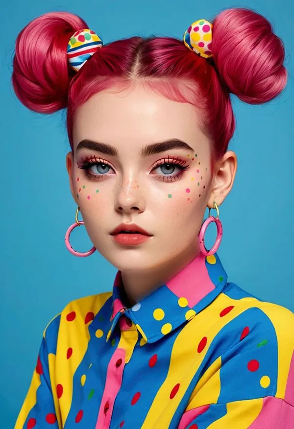 Double tomato hairstyle for girls 8