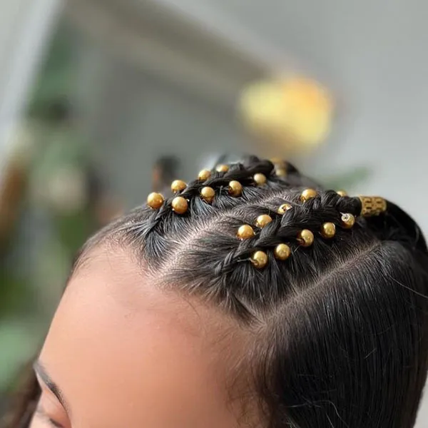 Double weave hair from the scalp 22