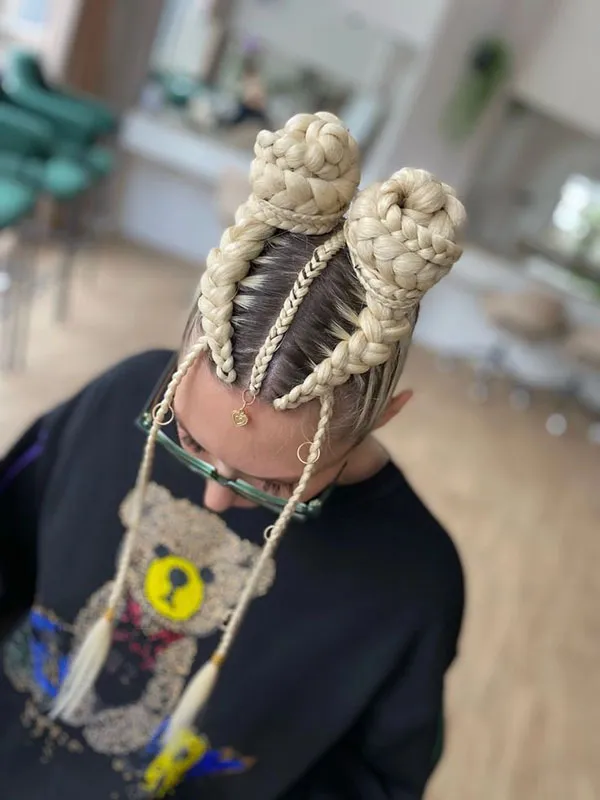 Double weave hair from the scalp 25