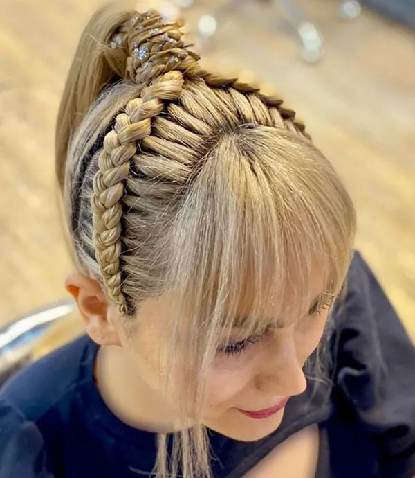 Double weave hair from the scalp 29