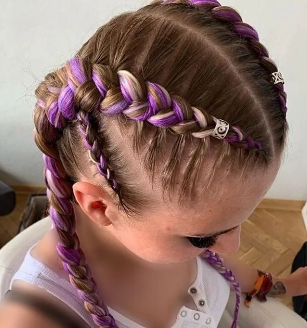 Double weave hair from the scalp 3