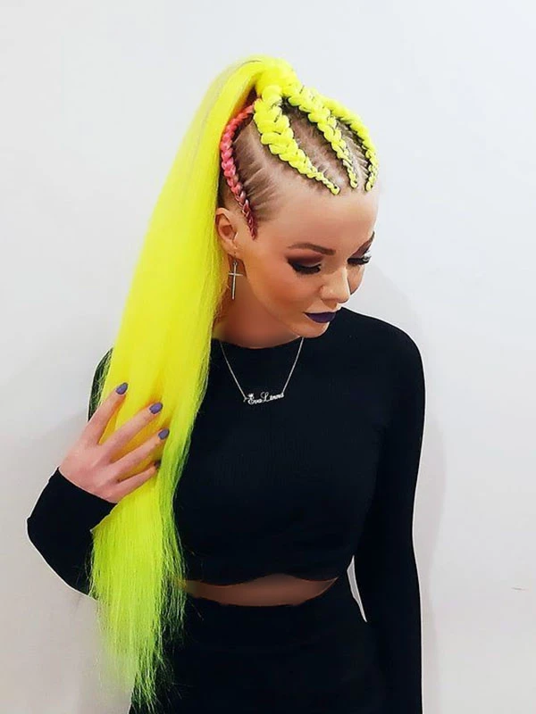 Dutch braid ponytail 31