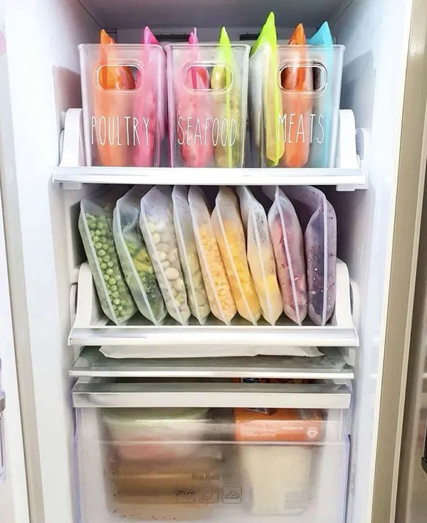 ایده چیدمان فریزر یخچال | فریزرت همیشه شلوغه؟ 6 ترفند ساده برای یک فریزر مرتب و جادار! 8 Freezer arrangement 30